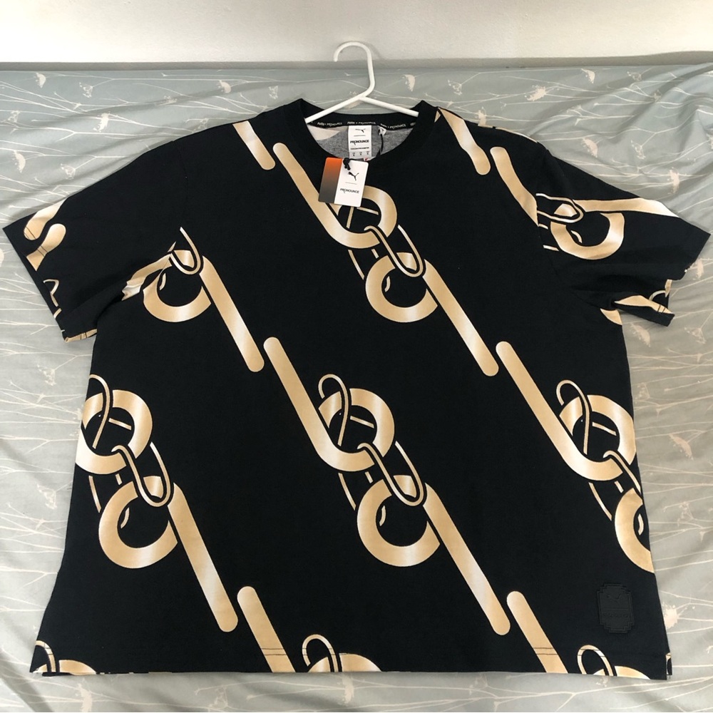 Puma X Pronounce Unisex Graphic Tee 532151-01 Men Black Size XL
